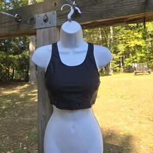 Tempt Me- Black- Full Coverage- Bathing Suit- Sports Bra- Size Small
